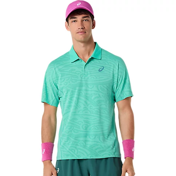 Match Jacquard Polo SS Top.