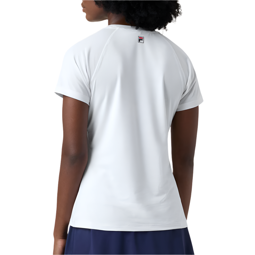 Short Sleeve Mesh Back Top.