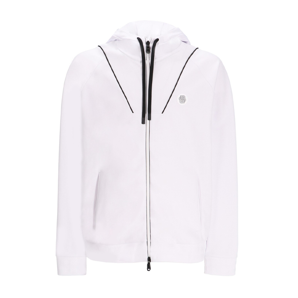 Zip-up hoodie with Double B monogram