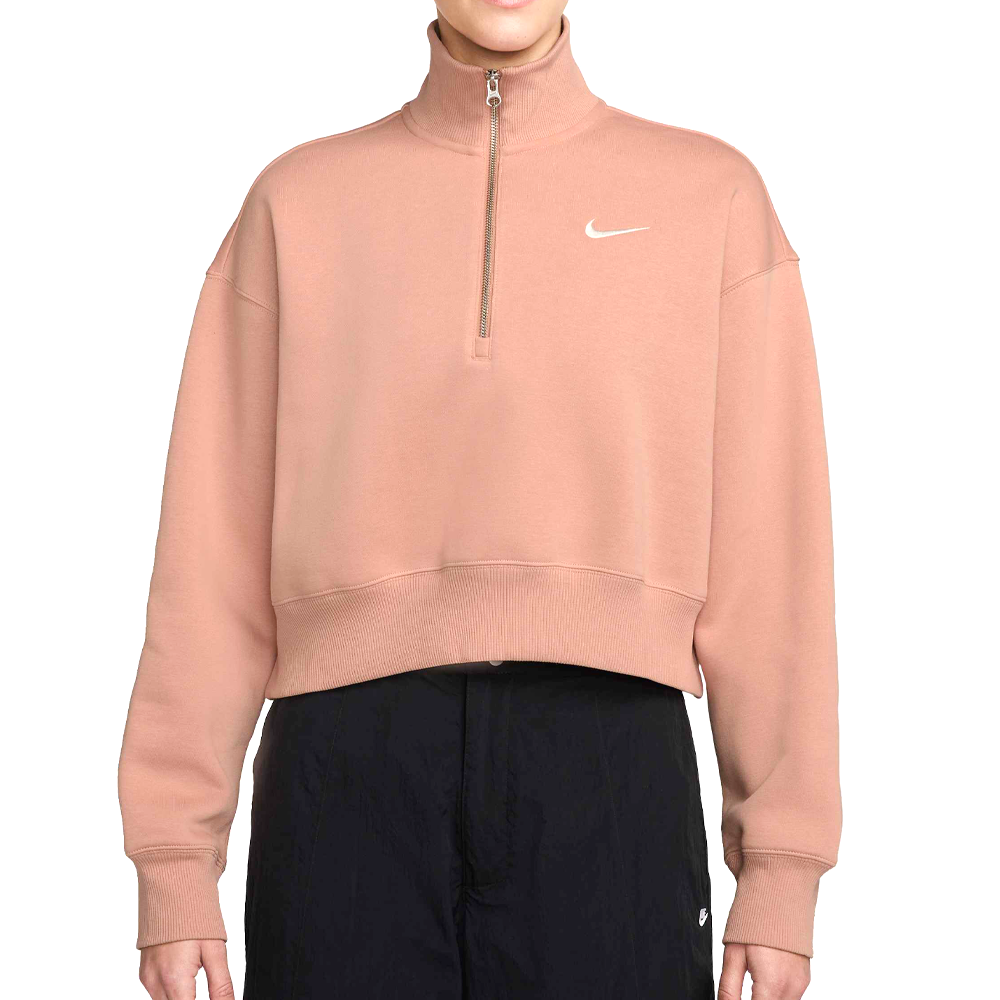 Sportswear Phoenix Fleece Quarter-Zip Cropped.