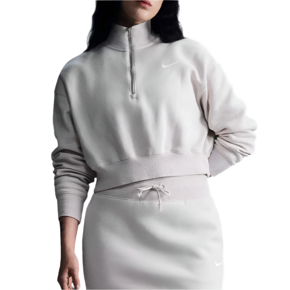 Sportswear Phoenix Fleece Quarter-Zip Cropped.