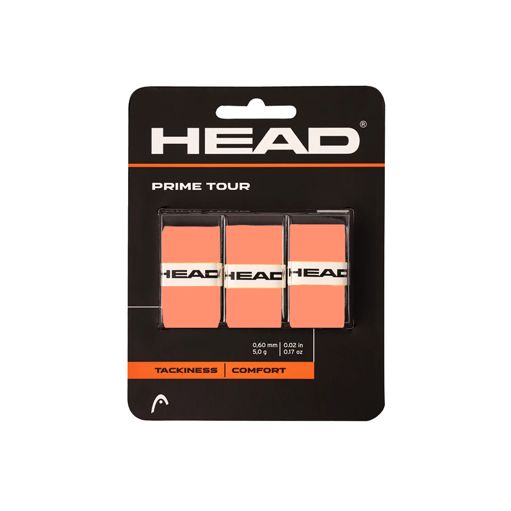 Prime Tour Overgrip - 3 Pack - Orange.