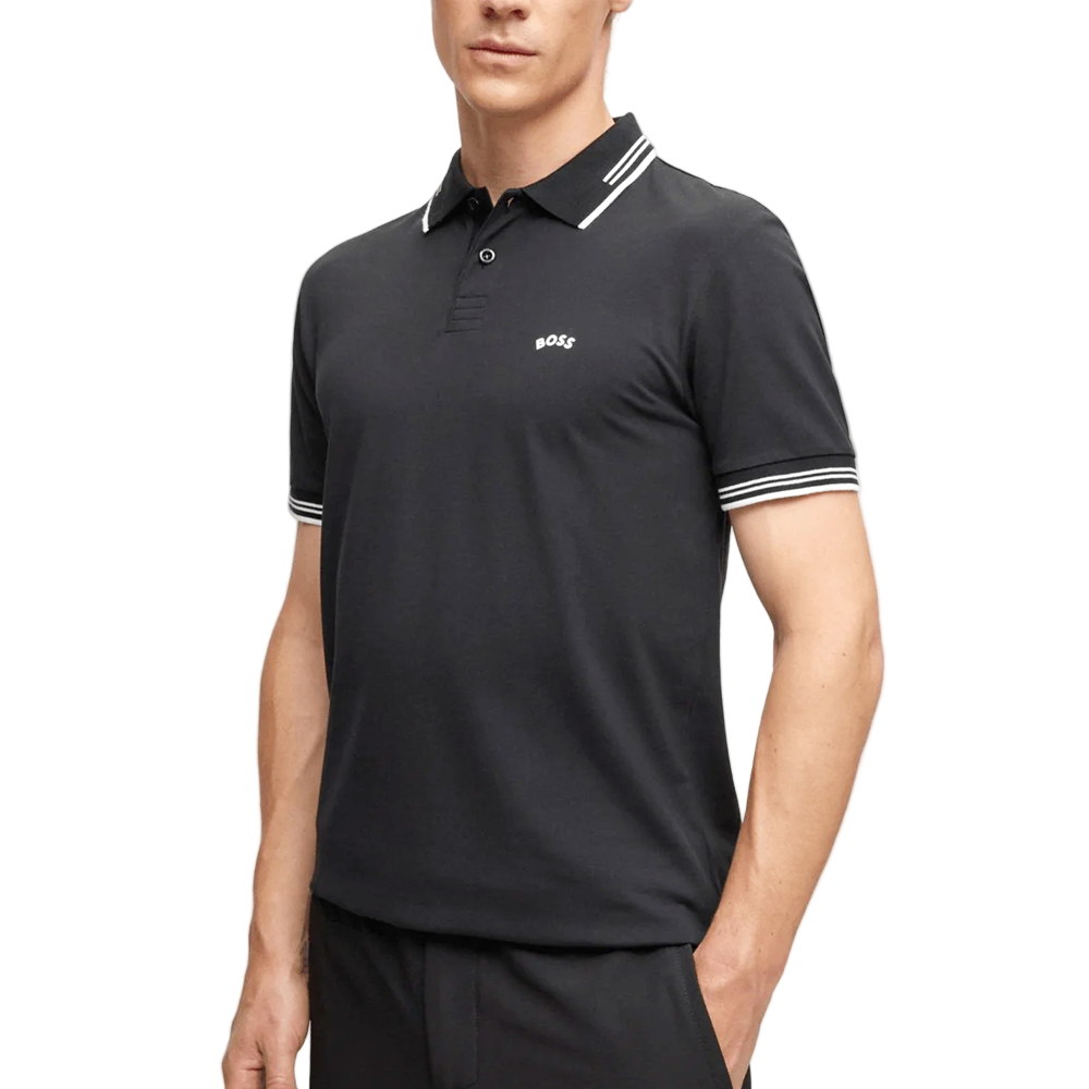 Paul Curved Logo Polo Shirt.