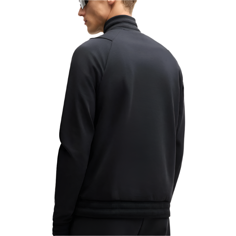Cotton Zip-Neck Sweatshirt With Double B Monogram