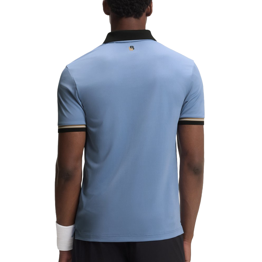 Active Polo Slim Fit With Signature Stripe Details.