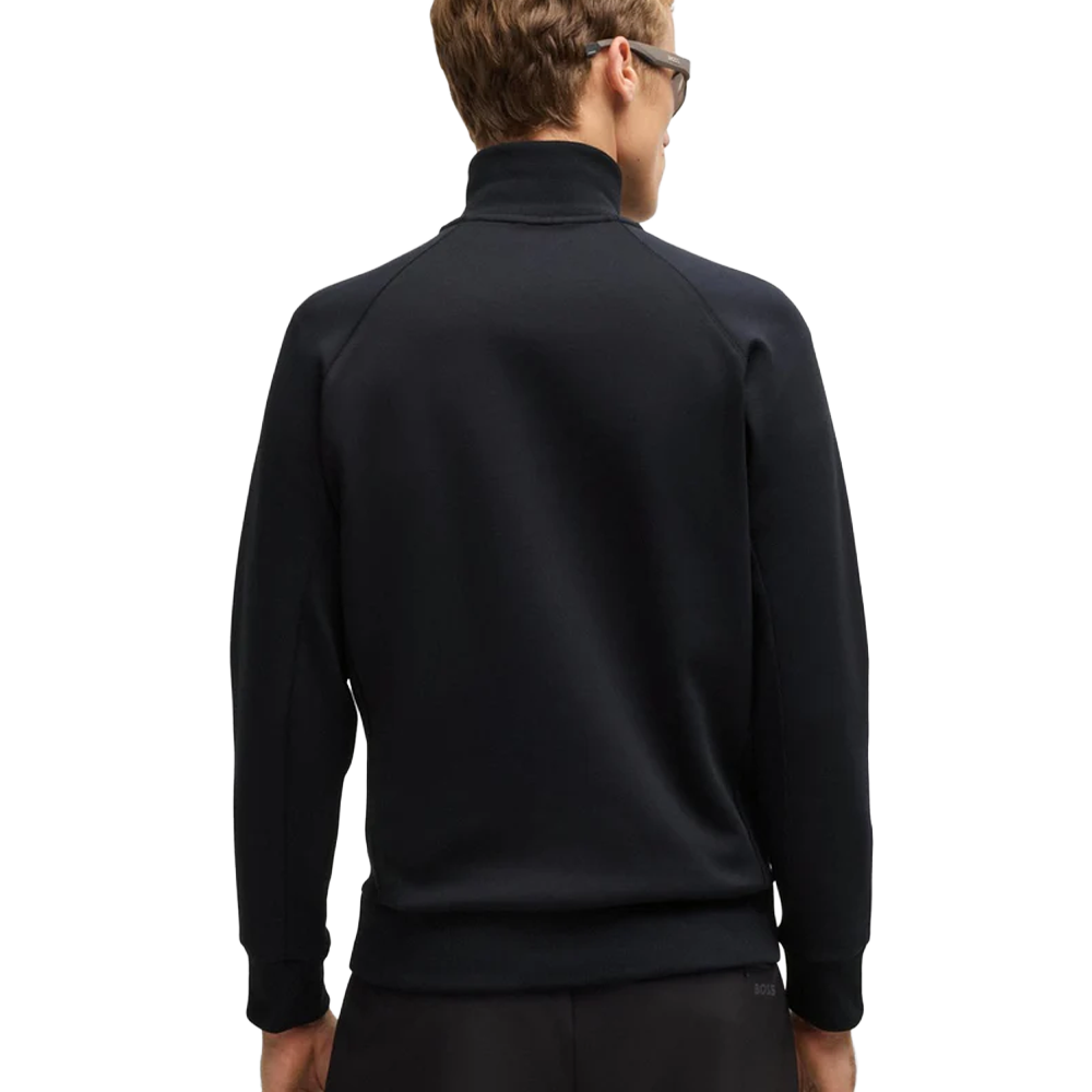 Sweatshirt with stretch-cotton inserts