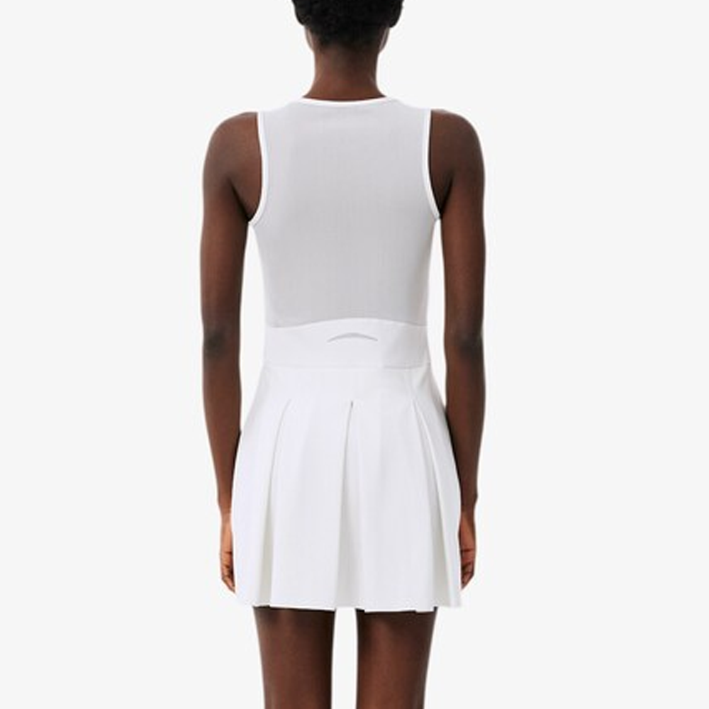 Two-Tone Stretch Tennis Pleated Dress