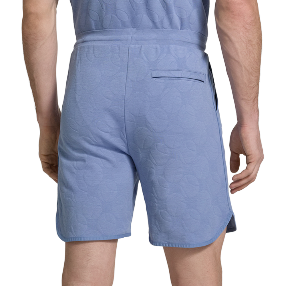 Cotton-Blend Shorts With Tennis Jacquard.