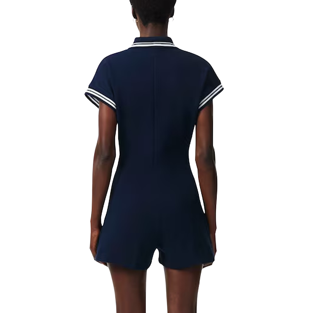 French Made Polo Collar Playsuit
