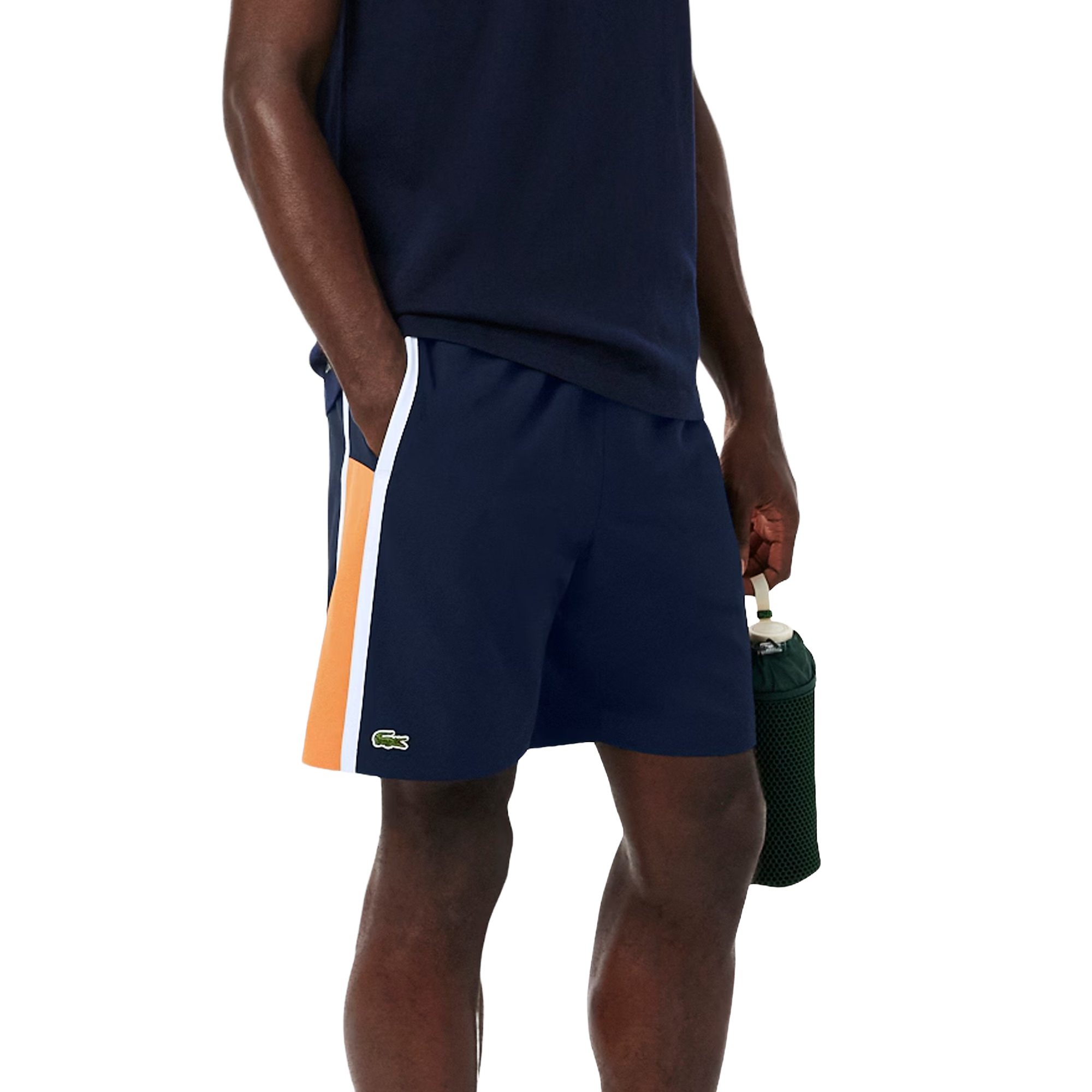 Men's Lightweight Colorblock Stripe Tennis Shorts