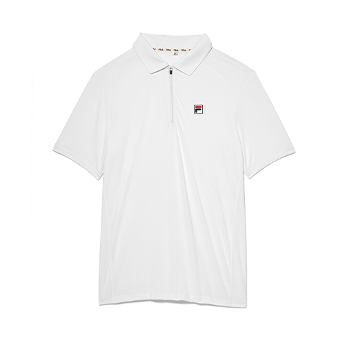Short Sleeve Zip Polo.