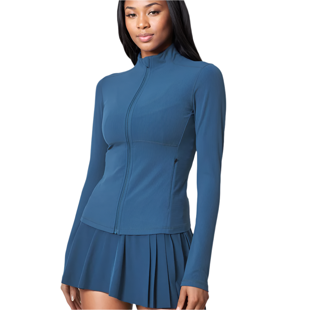 Vital Rib Full Zip Long Sleeve Jacket.