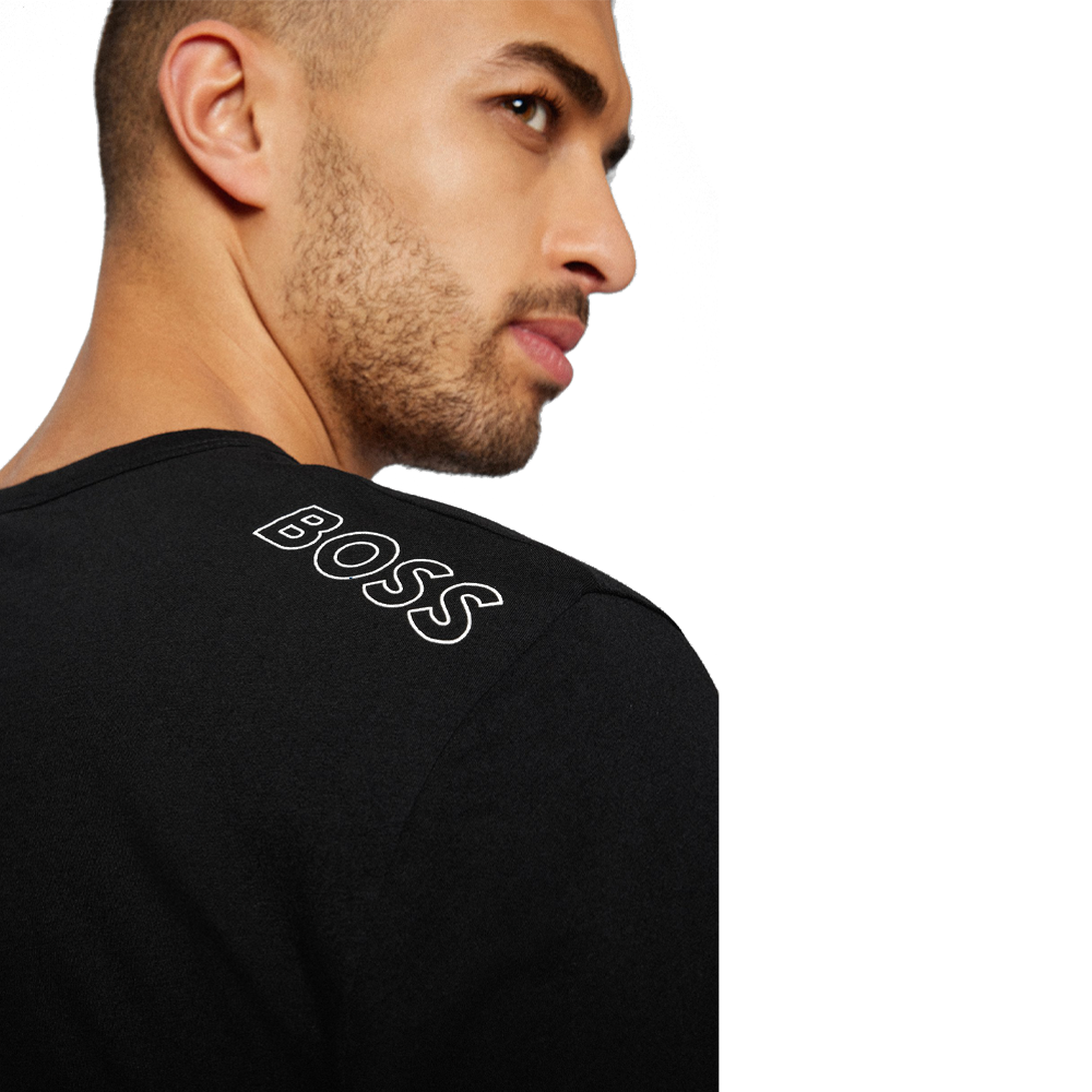 Cotton V-Neck T-Shirt With Logo.
