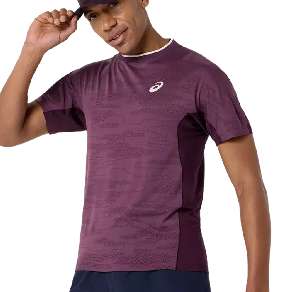 Match Jacquard Short Sleeve Top
