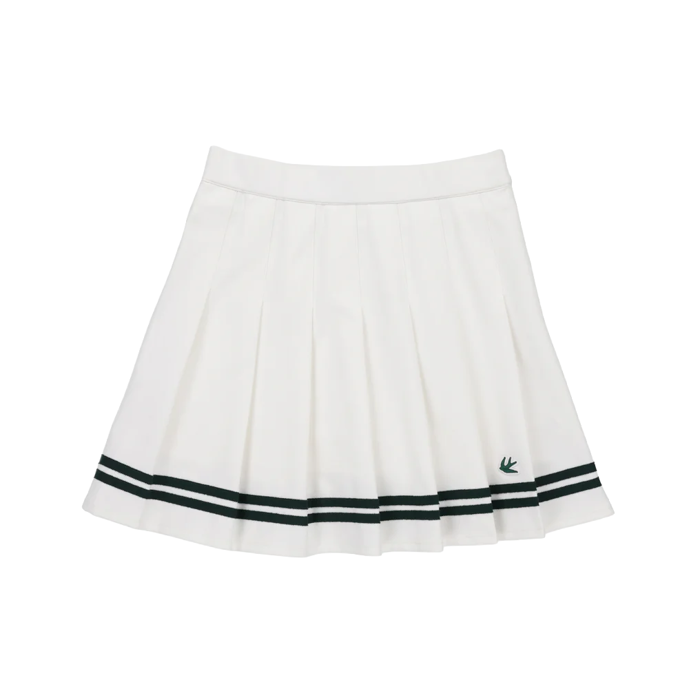 Ribbon Pleated Skirt