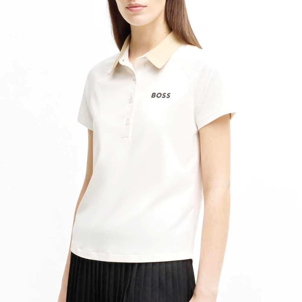 Colour-Blocked Active Polo With Logo.