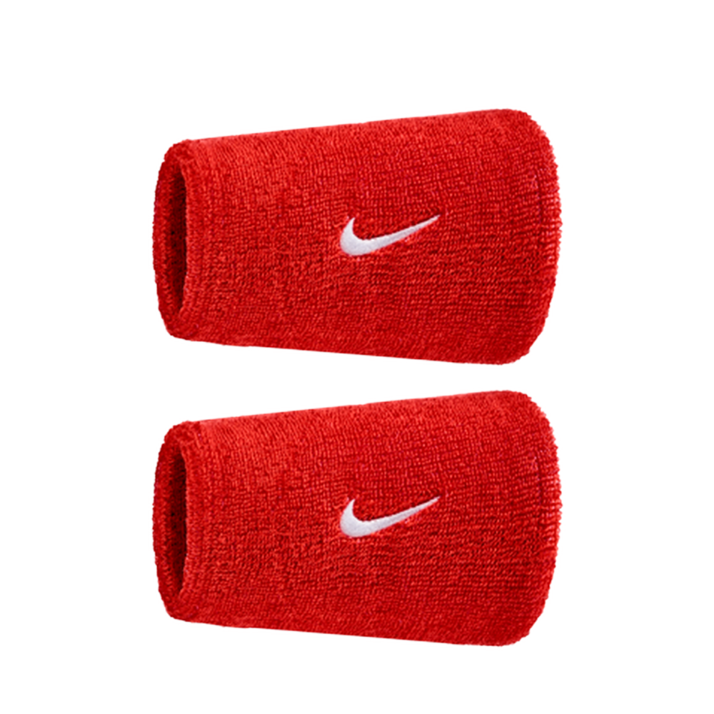 Swoosh Doublewide Wristbands.