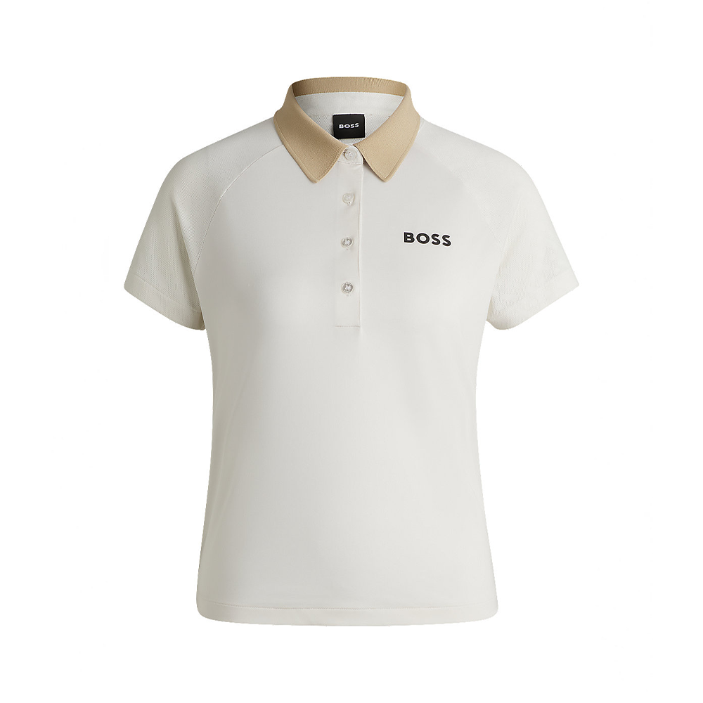 Colour-Blocked Active Polo With Logo.