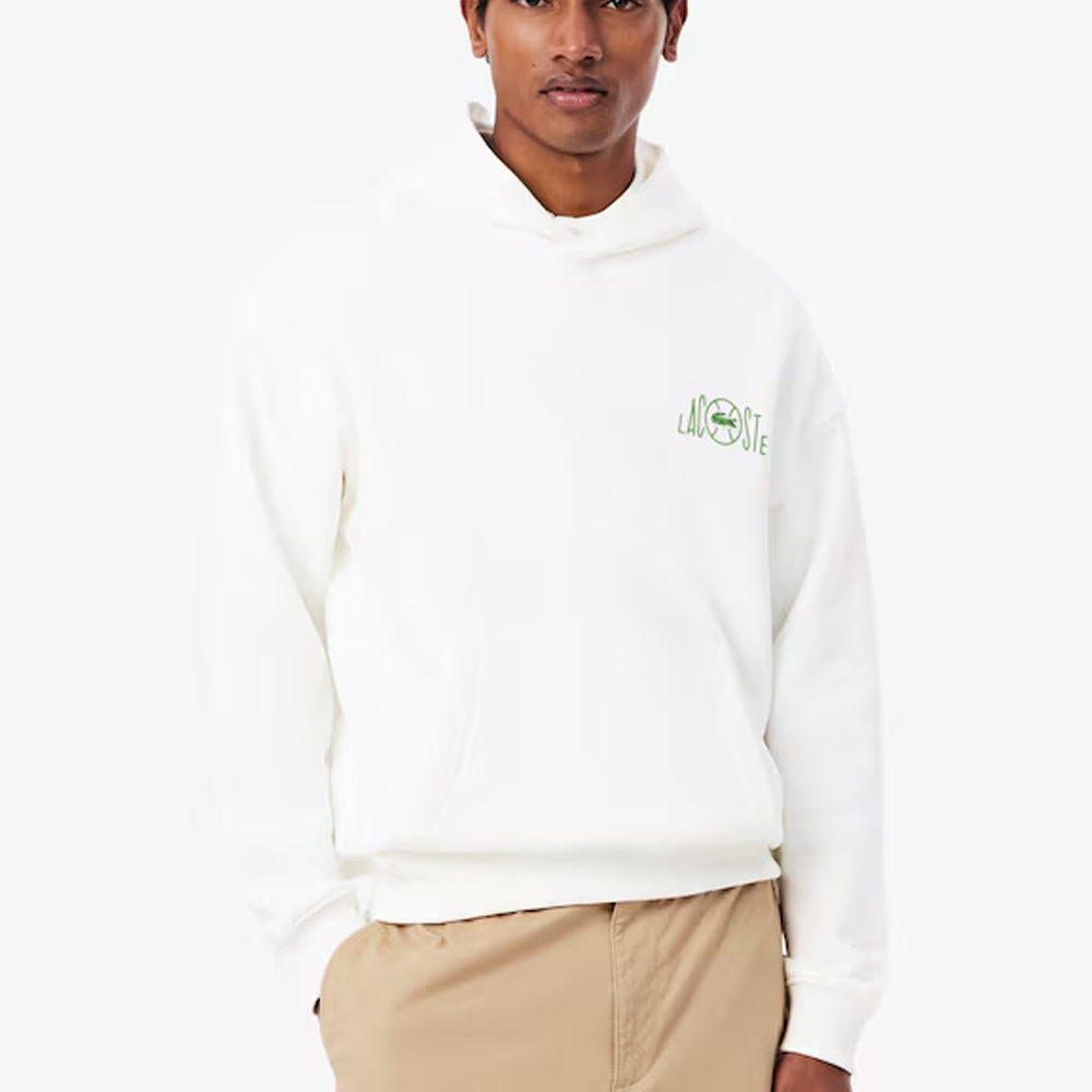 Multi Print Fleece Hoodie