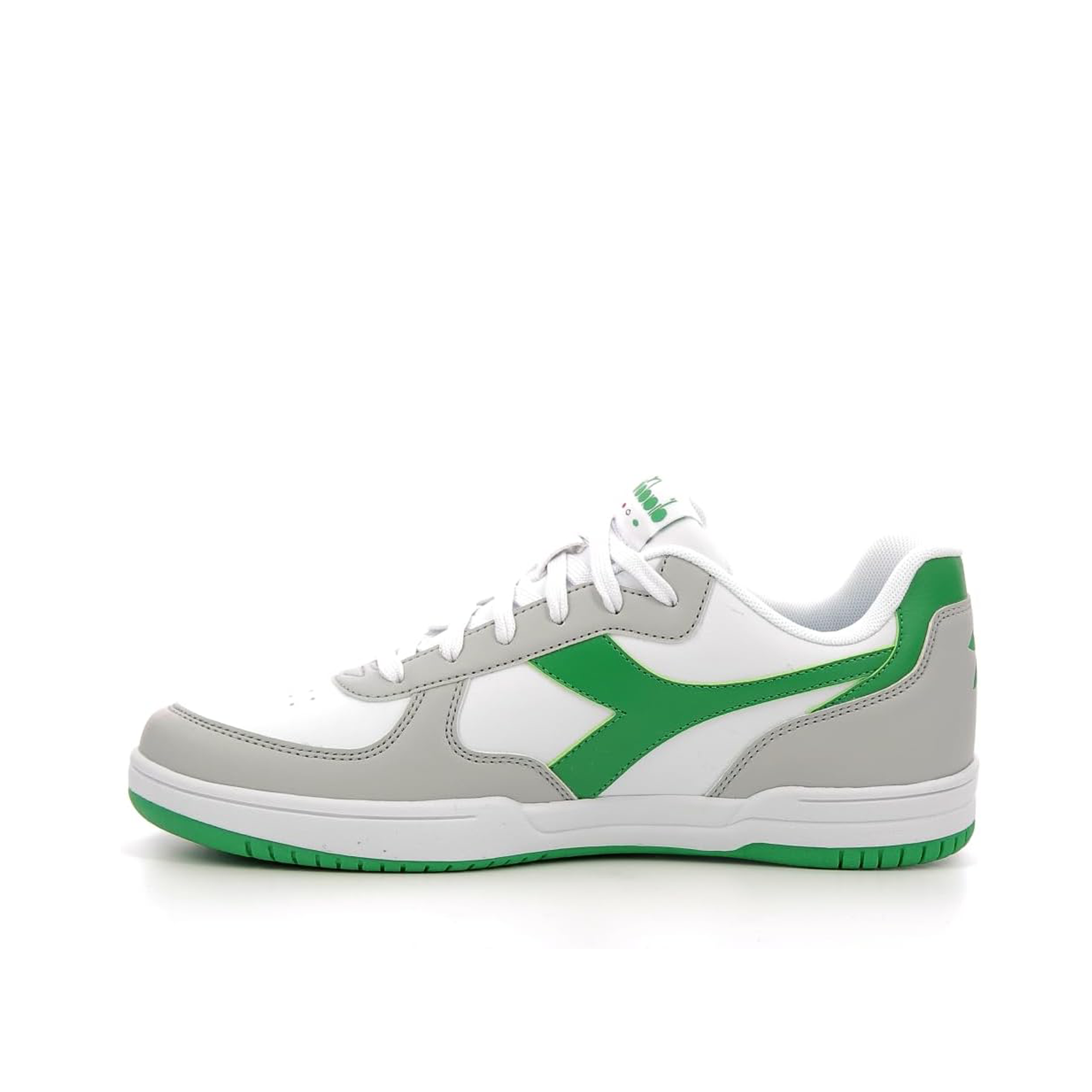 Raptor Low Sneakers - White/Meadow Green.