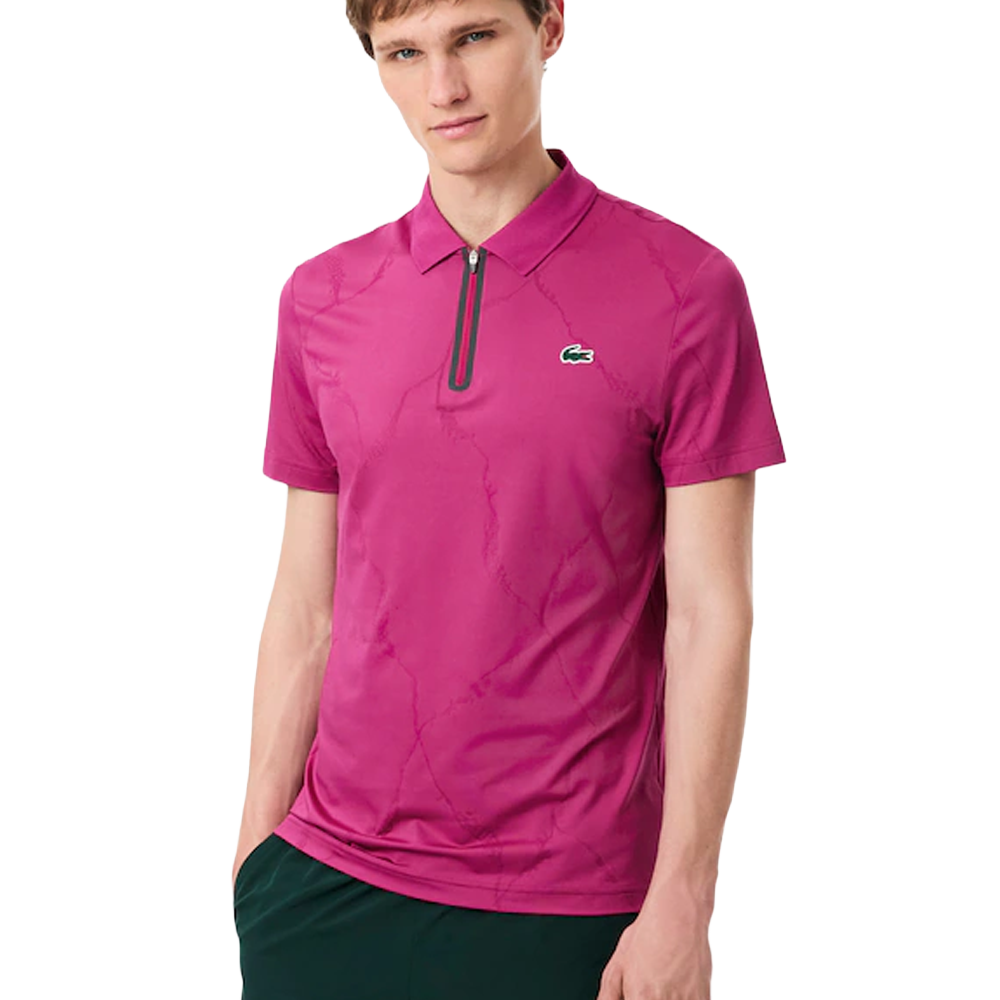Ultra Dry Jacquard Crocodile Tennis Polo Shirt