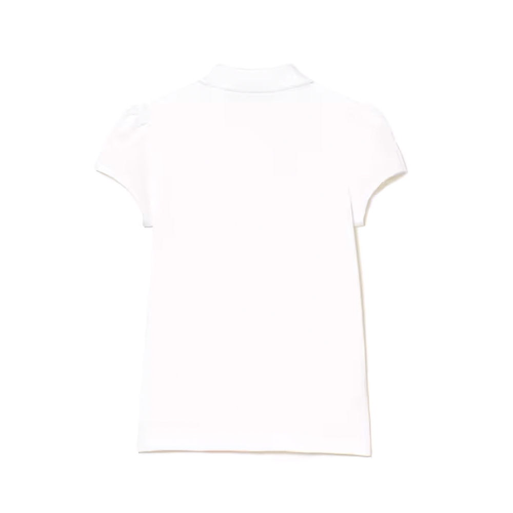 Scalloped Collar Mini Piqué Polo.