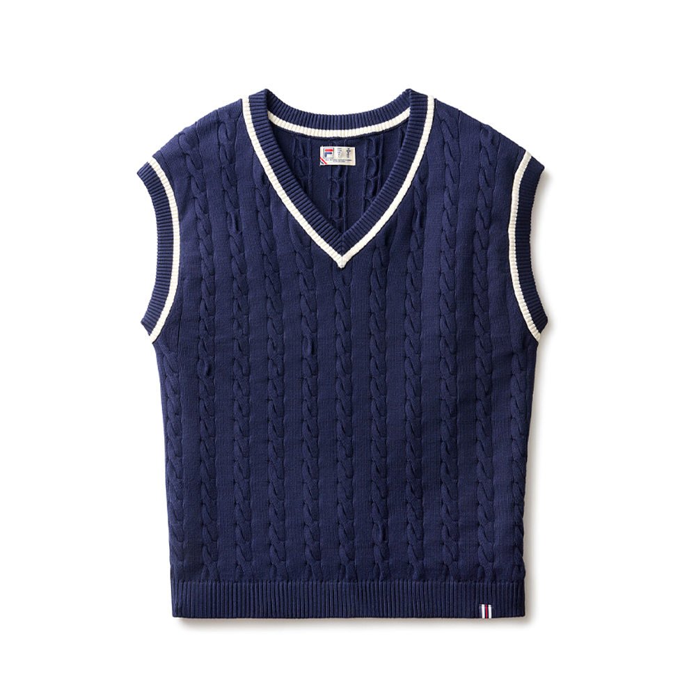 Baseline Cable Knit Vest.