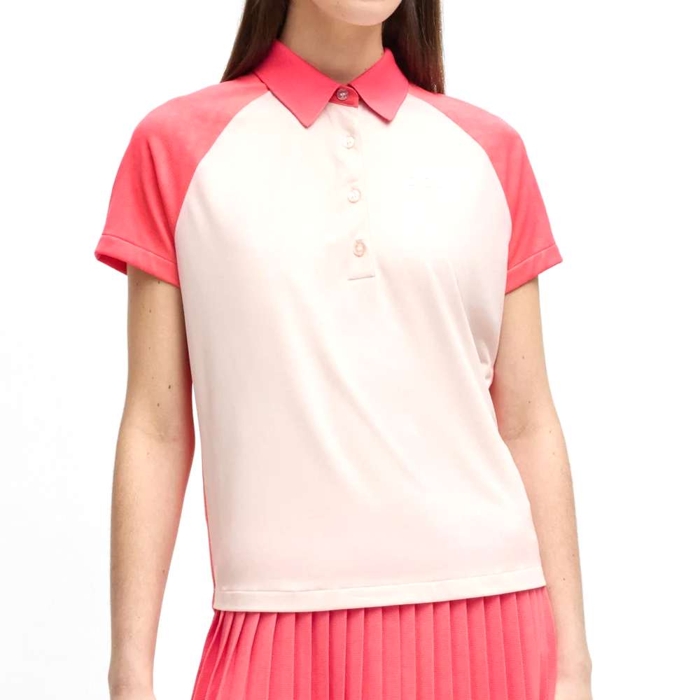 Colour-Blocked Active Polo With Logo.