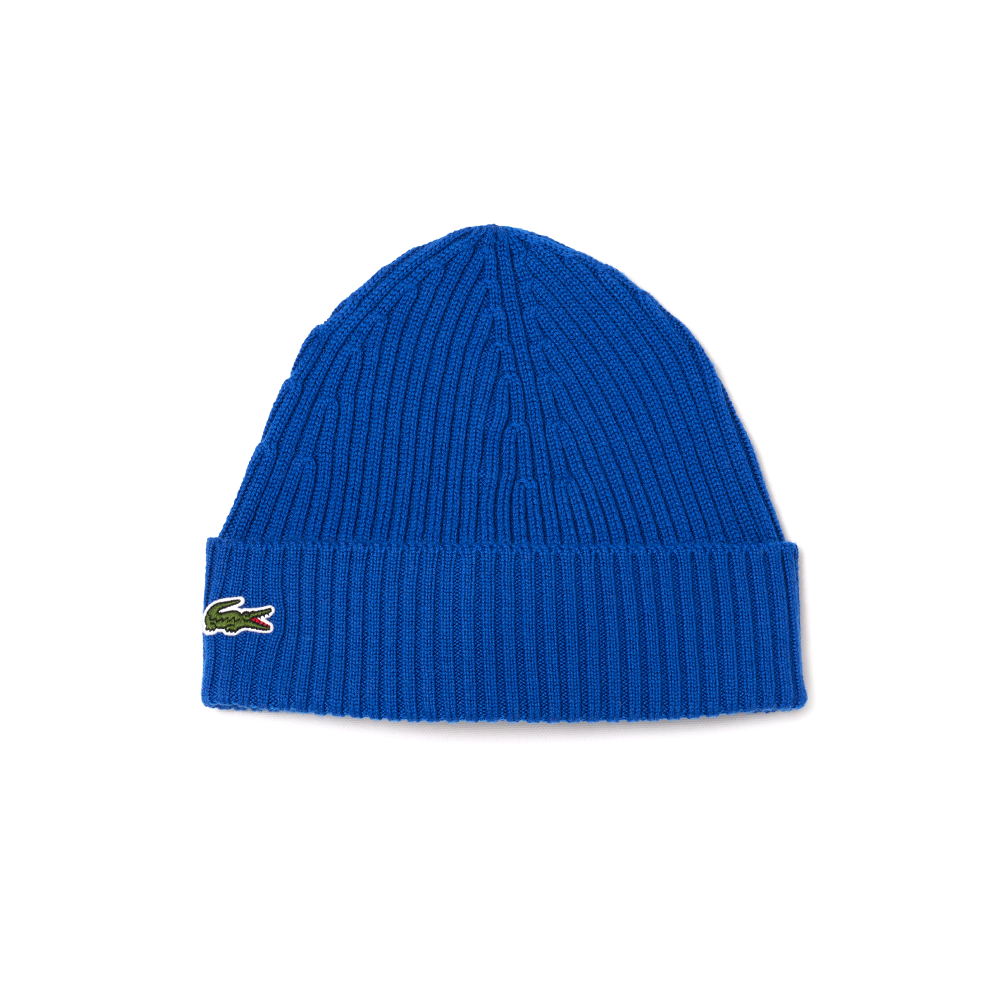 Rib Knit Brushed Wool Beanie.