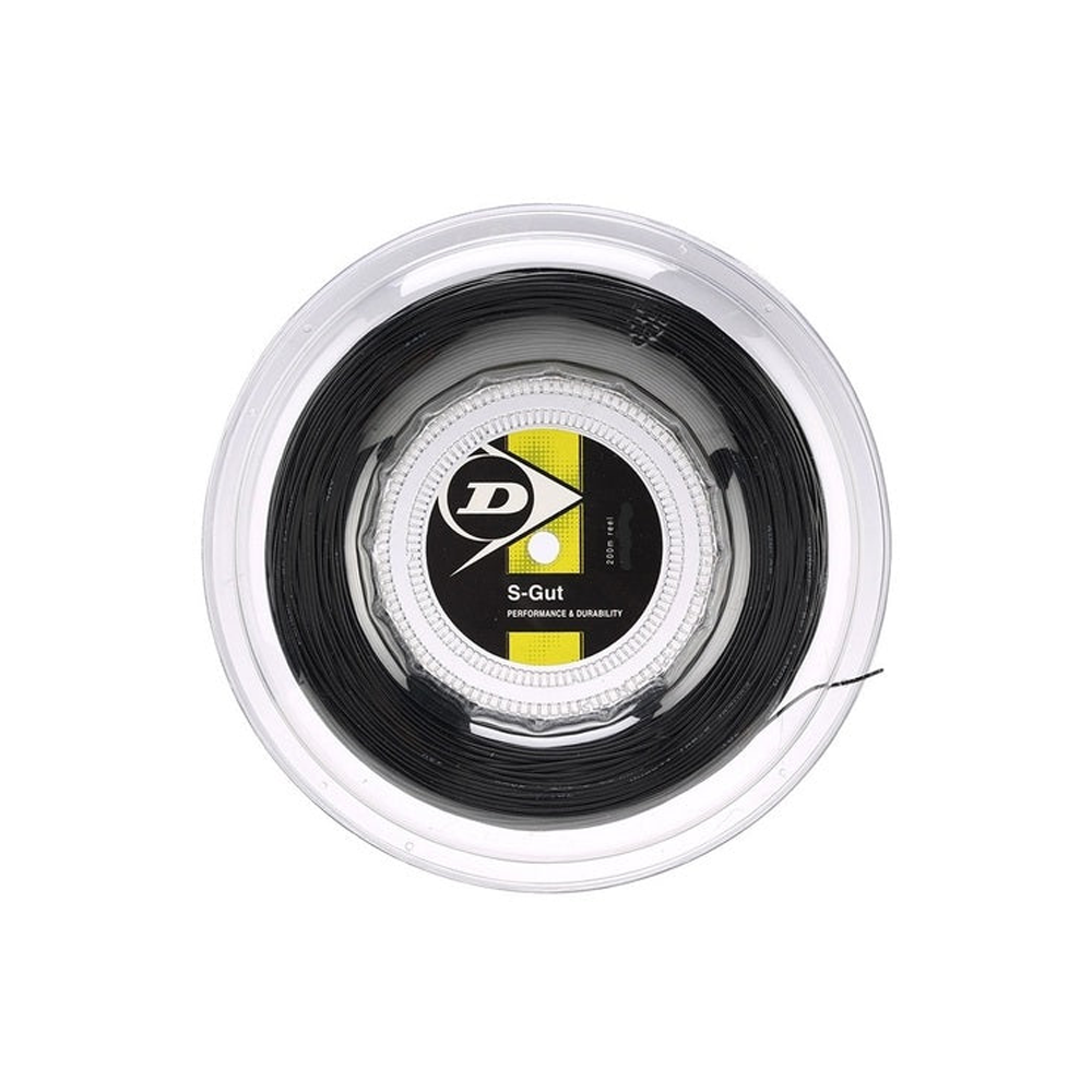 Dunlop S-Bobine Gut 16 (200m) -Noir