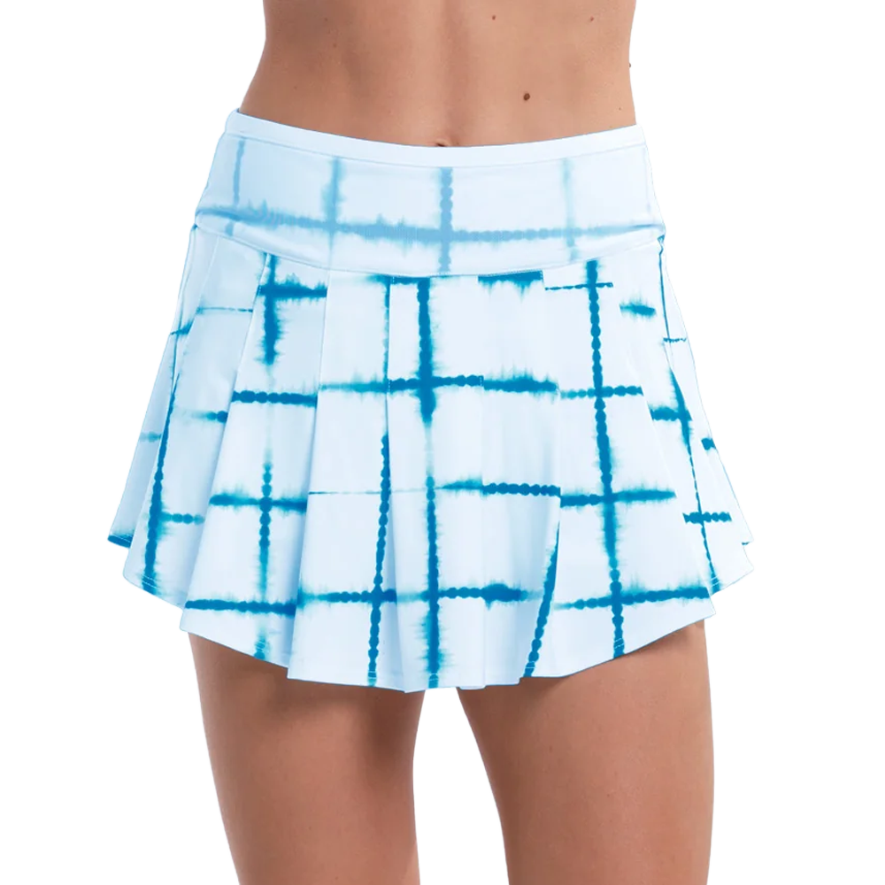 Shibori Plaid Skirt.