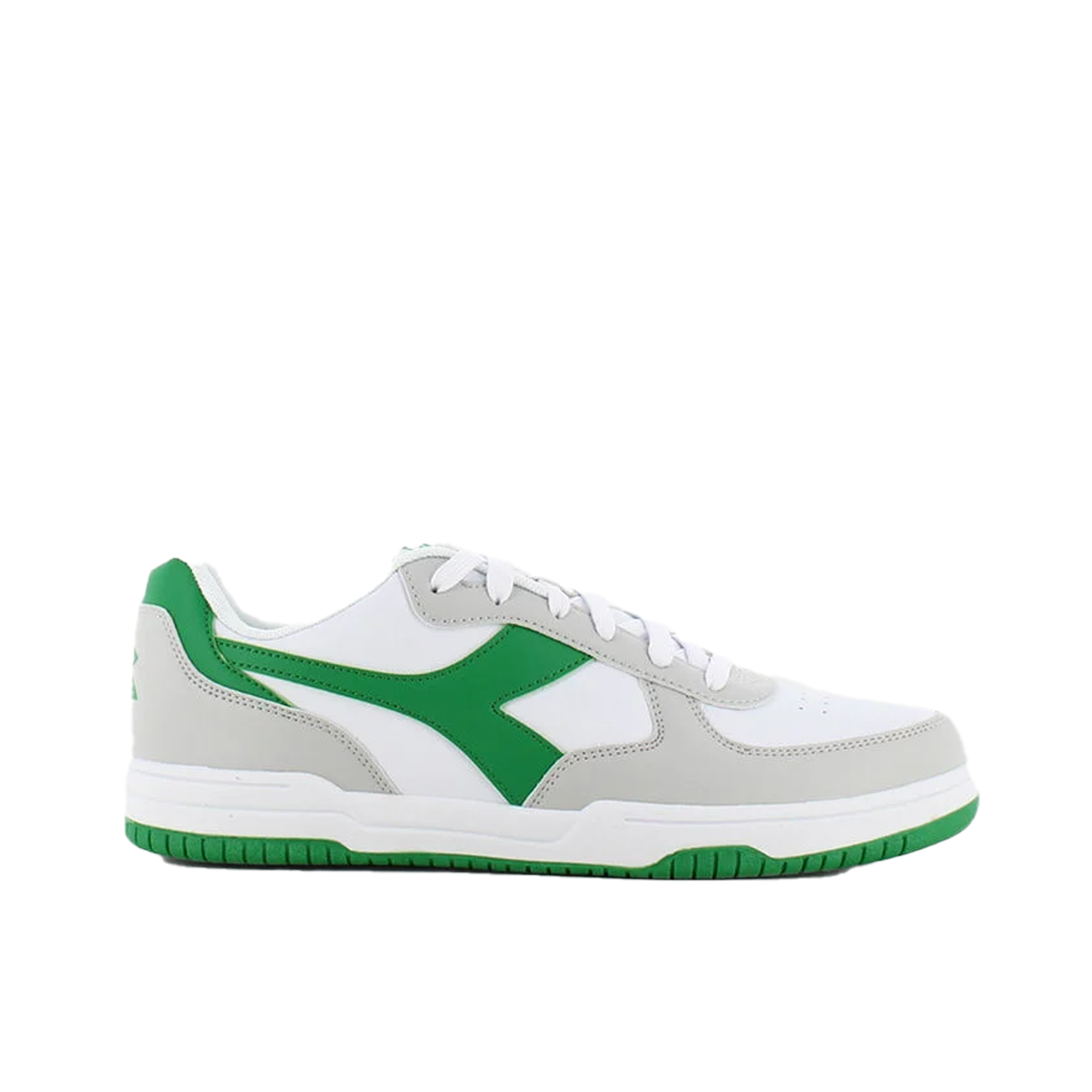 Raptor Low Sneakers - White/Meadow Green.