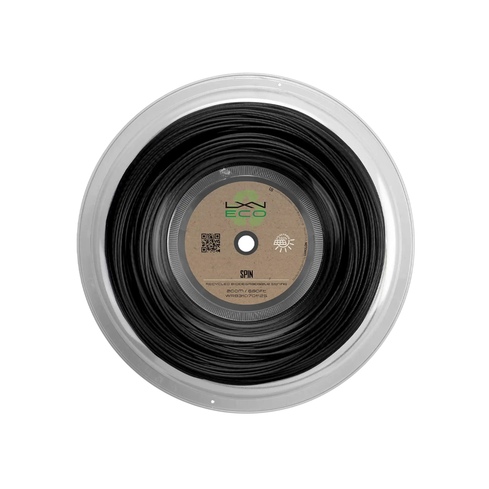 Luxilon Eco Spin 125 Reel - 200m - Black.