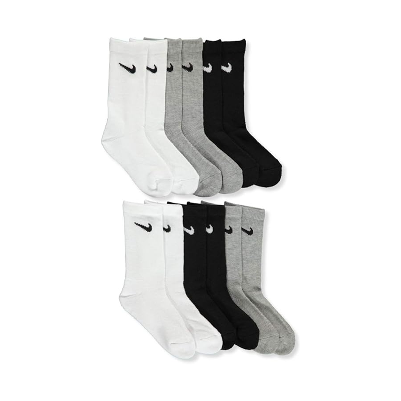 Performance Dri-Fit Basic Crew Socks - 6-Pack.
