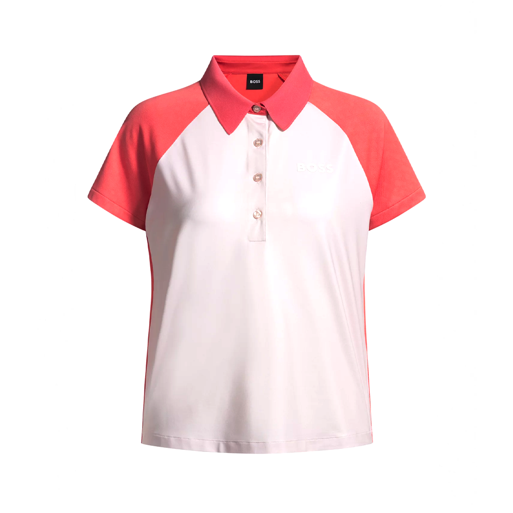 Colour-Blocked Active Polo With Logo.