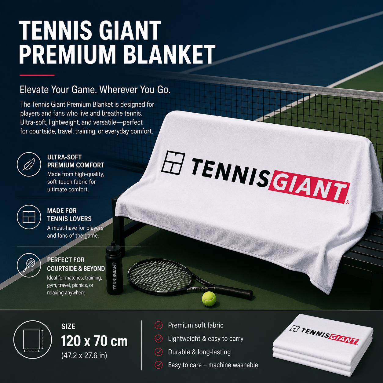 TG White Premium Blanket