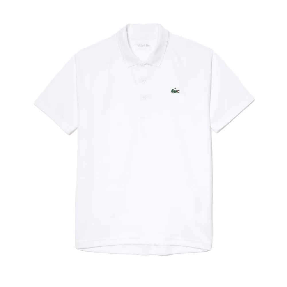 Lacoste Sport Breathable Run-Resistant Interlock Polo Shirt (Men's) - White.
