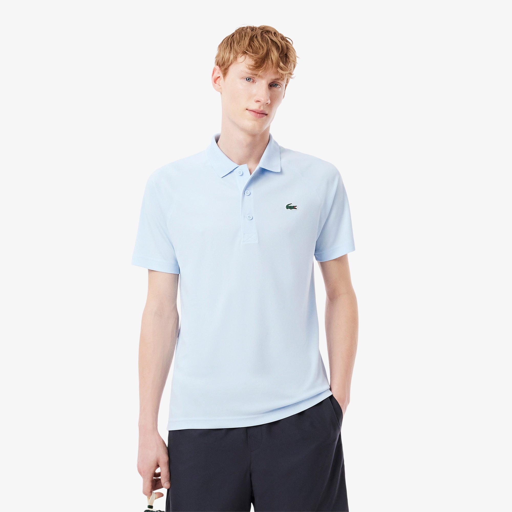 Breathable Run-Resistant Interlock Polo.