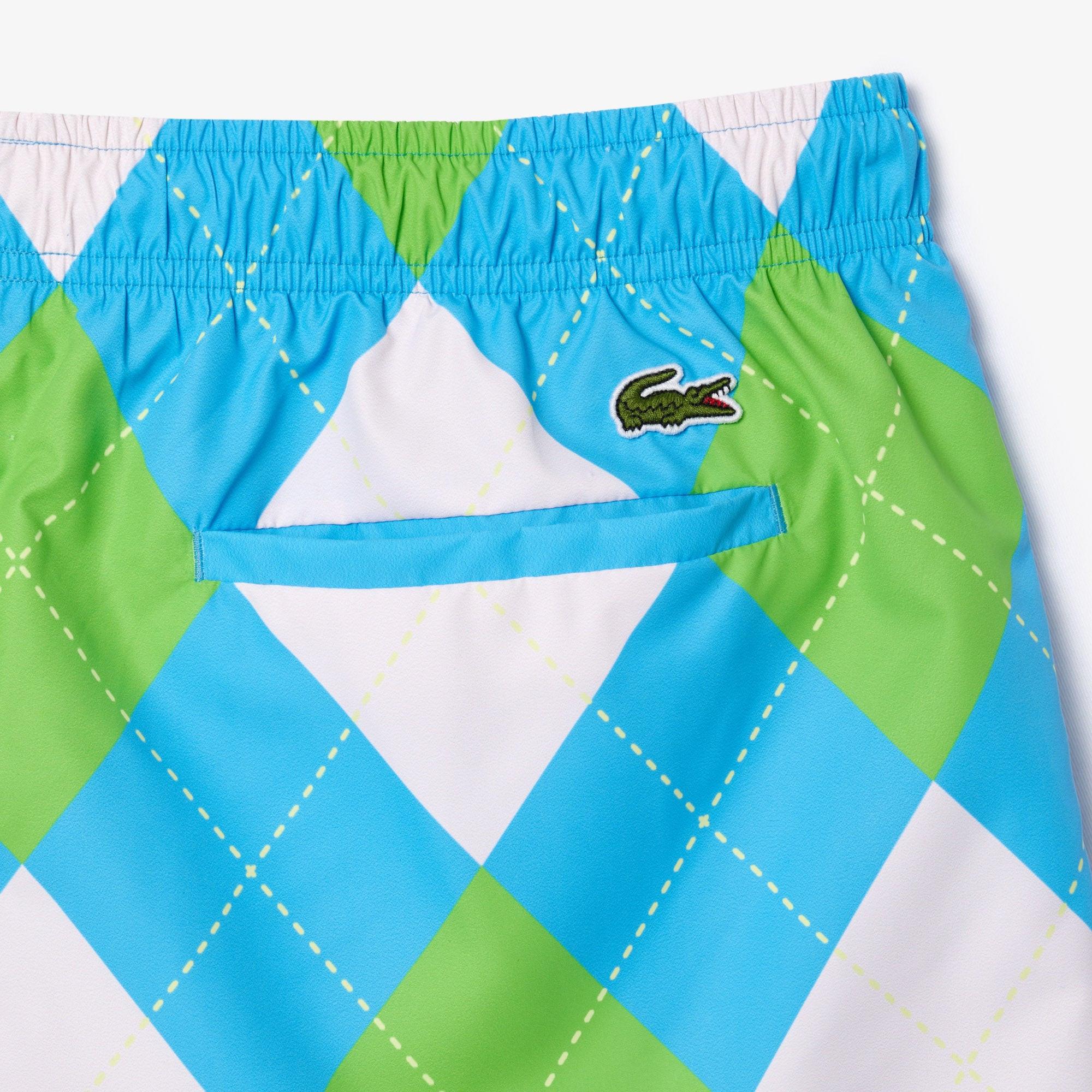 Quick-Dry Swim Trunks.