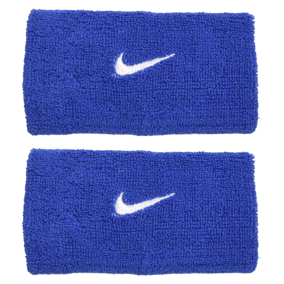 Swoosh Doublewide Wristbands.