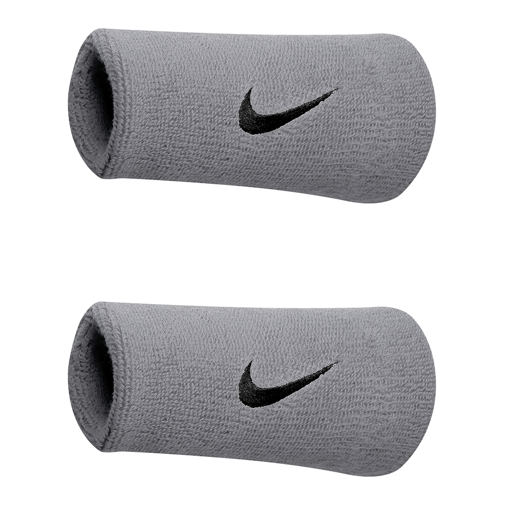 Swoosh Doublewide Wristbands.