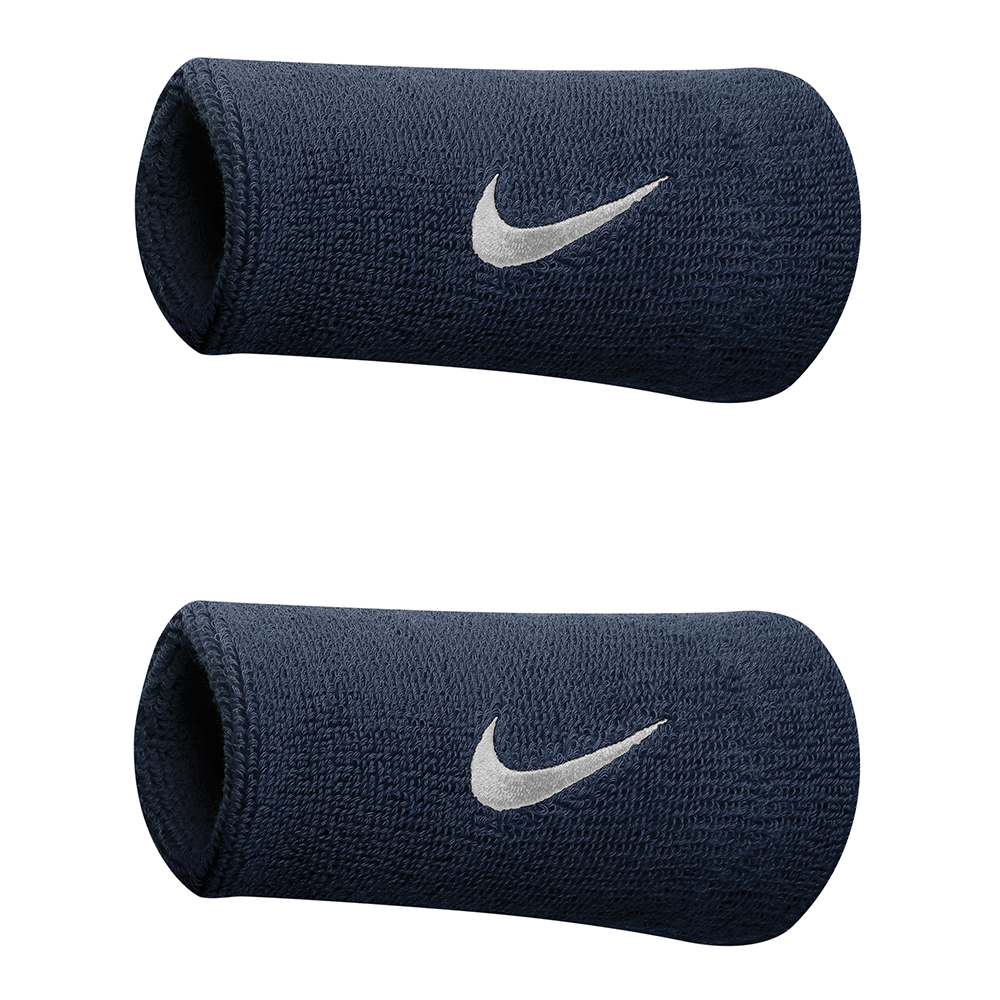 Swoosh Doublewide Wristbands.