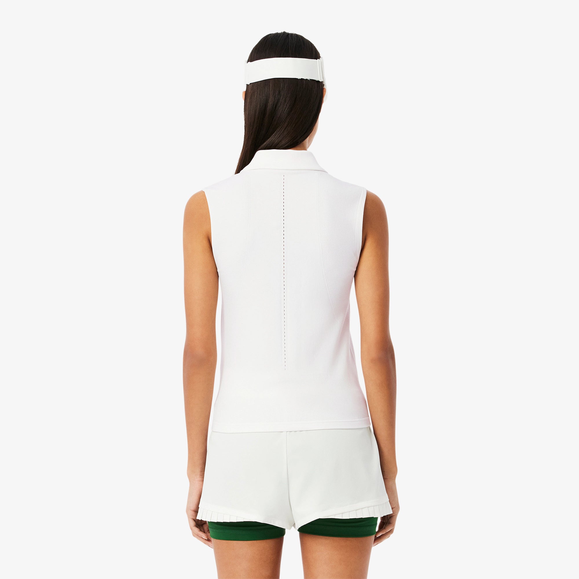 Sleeveless Stretch Knit Tennis Polo.