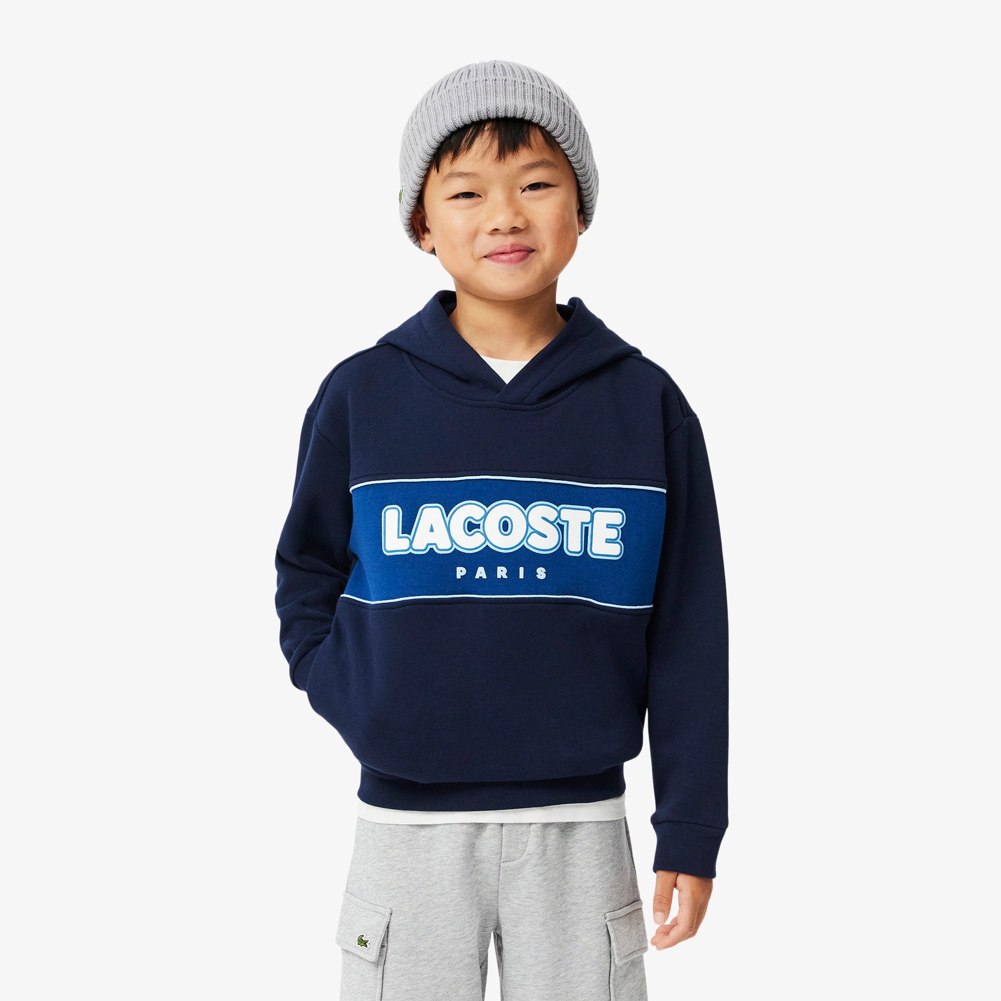 Fleece Contrast Print Sweatshirt.