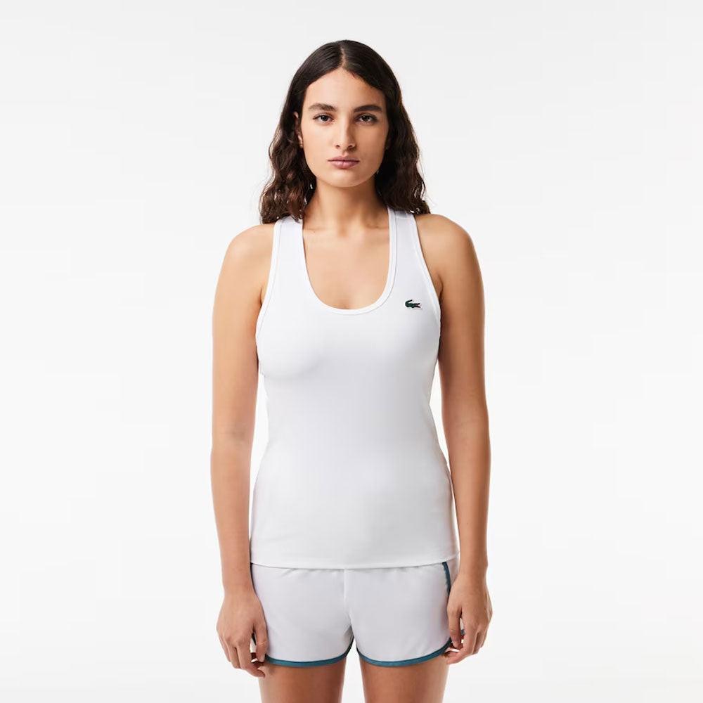 Lacoste Slim Fit Ribbed Tank.