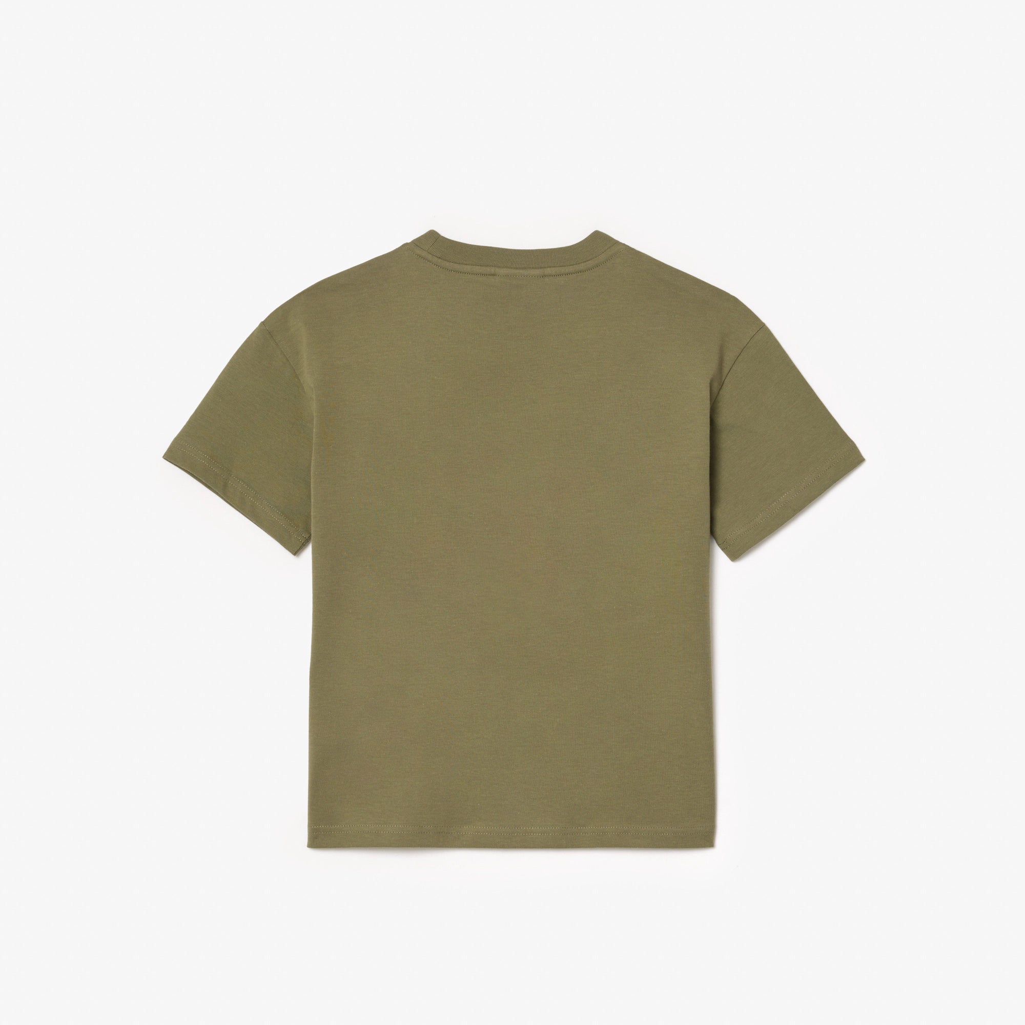 Contrast Badge Cotton T-Shirt.
