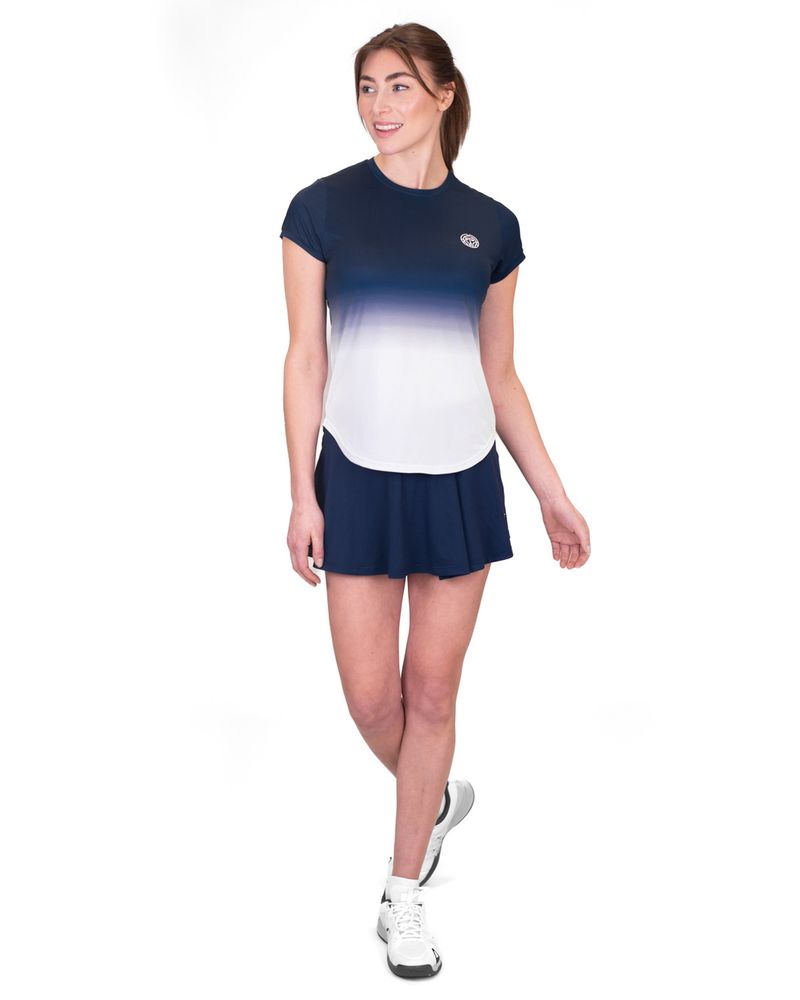 Crew Gradiant Tee - Dark Blue/White