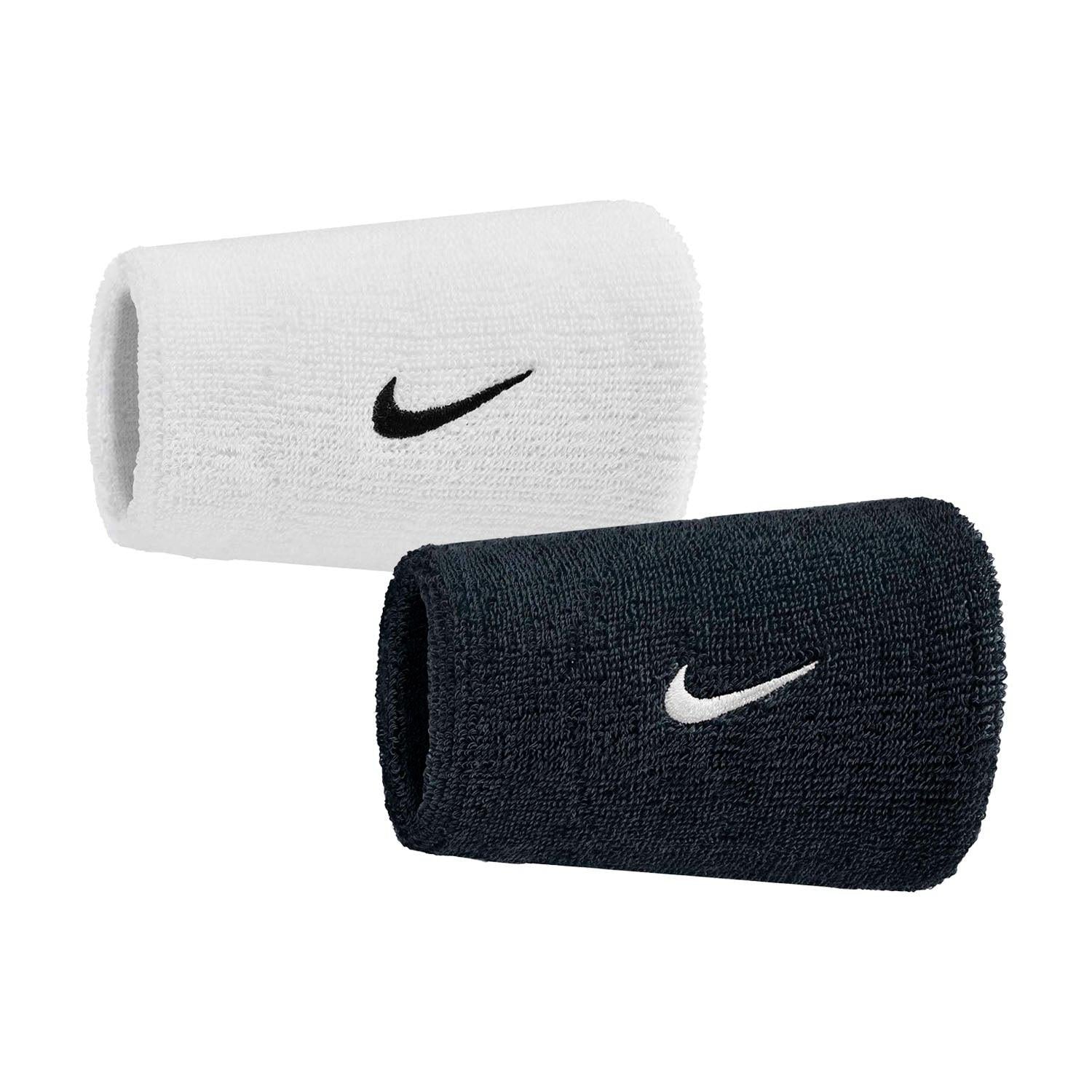 Swoosh Doublewide Wristbands.