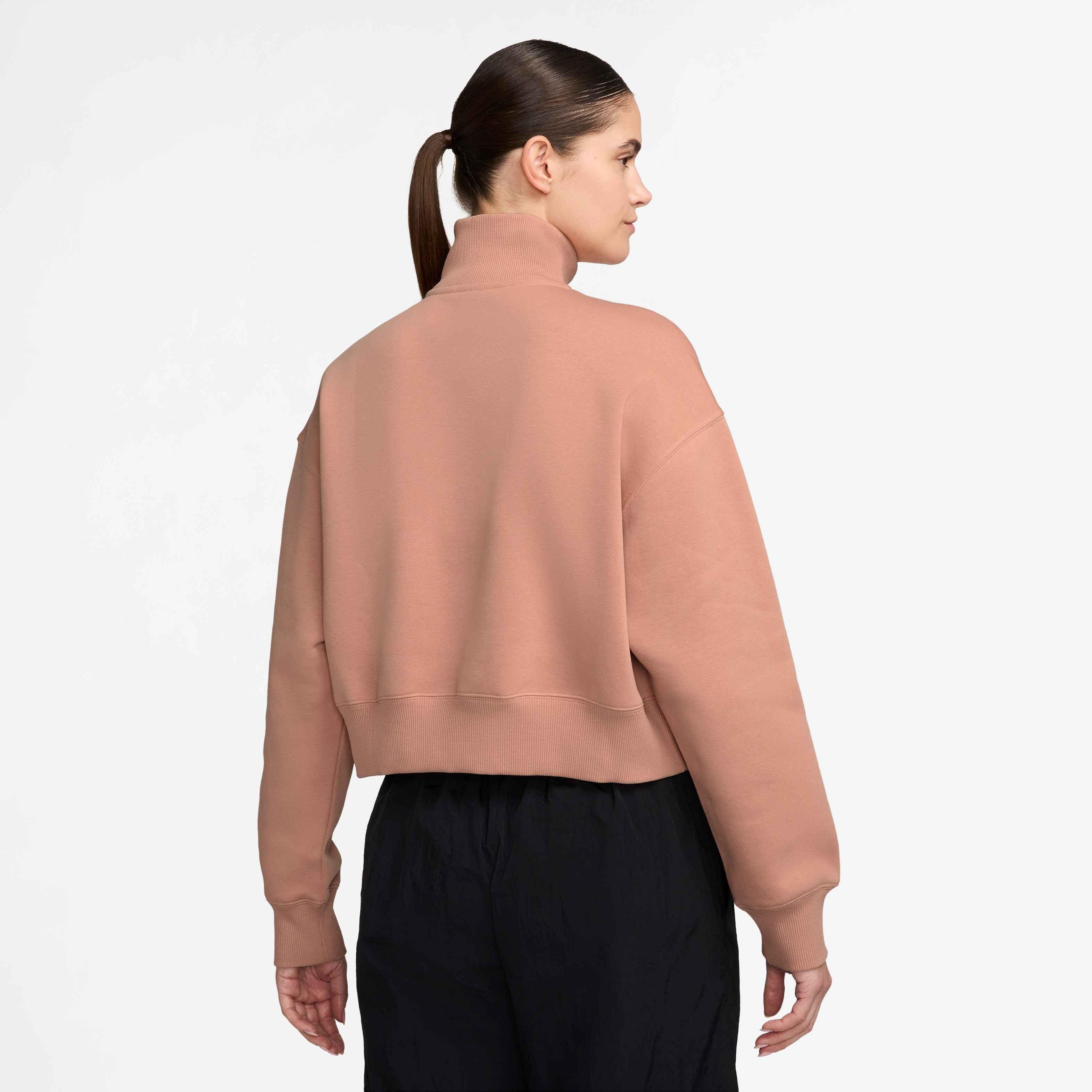 Sportswear Phoenix Fleece Quarter-Zip Cropped.