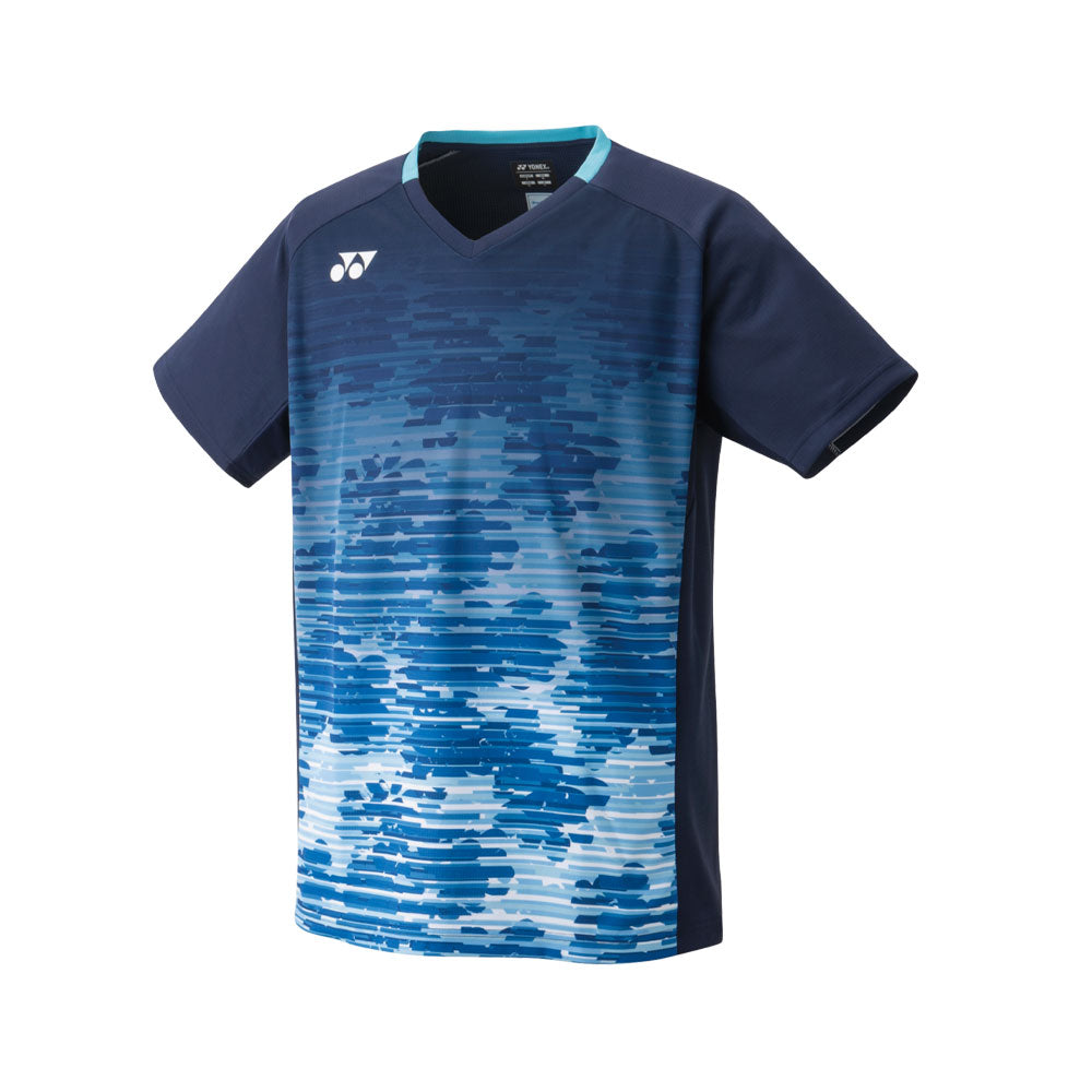 Yonex 10177EX Men Crew Neck Shirt (Color: Navy Blue)